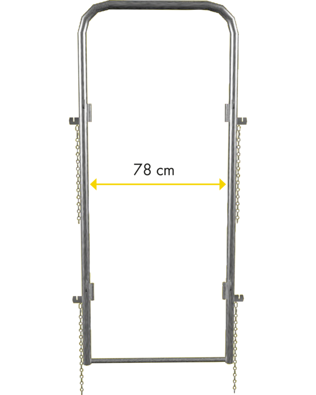 Patura Frame voor drijfgang, 0,88 x 1,95m, vz Breedte 0,88 m, hoogte 2,05 m