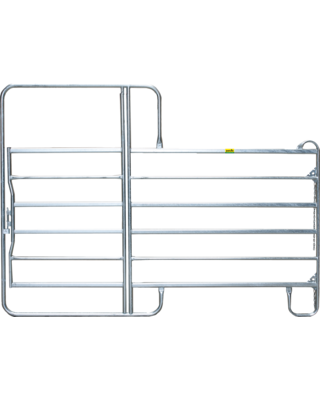 Patura Paneel-6 met poort, lengte 3,60m, hoogte 2,20m, 1 midden steun