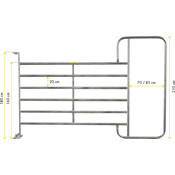 Patura Paneel-6 met frame XL 3,05 m, h=2,10 m, vz