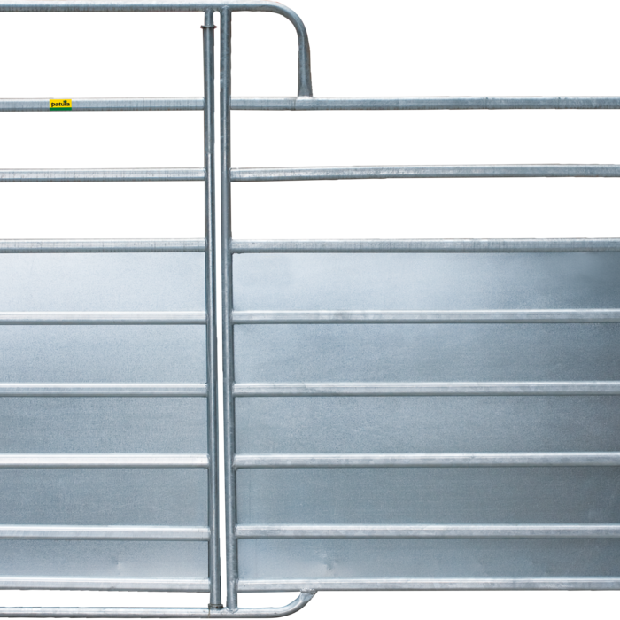 Patura Paneel-8  Plus met Poort 3,00m, met plaatverkleding B= 3,00 m, H=2,20m vz