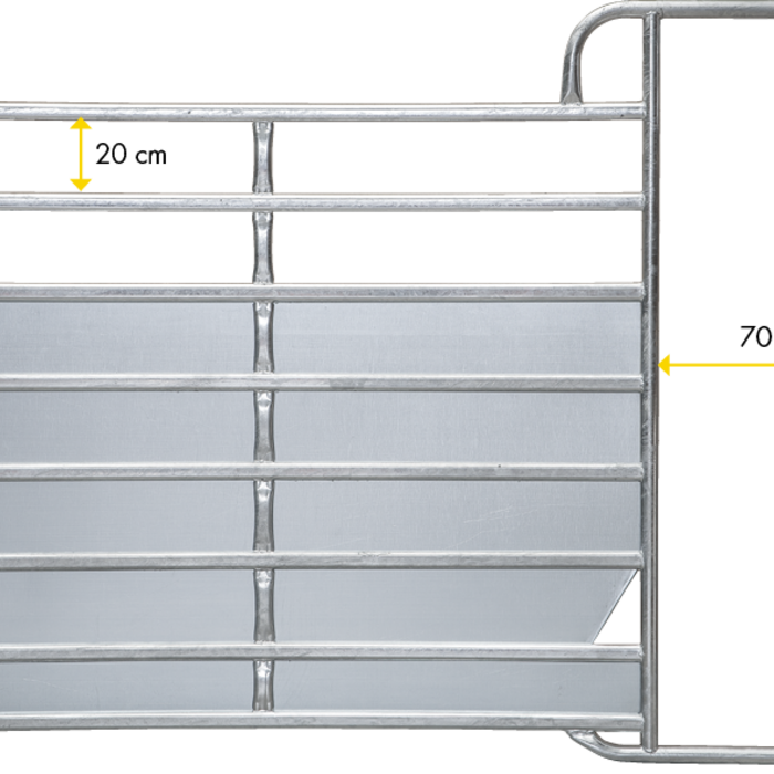 Patura Paneel-8 met frame Plus 3,05m, H= 2,10m, vz