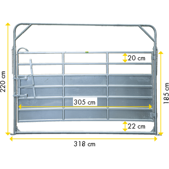 Patura Draaipoort 3,05 m, h=2,45 m, vz