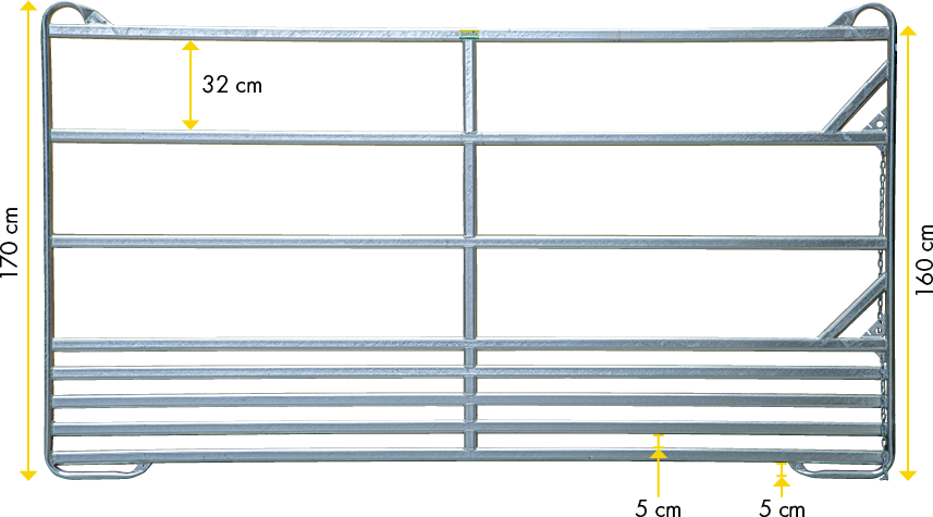 Patura Veiligheidspaneel-paarden lengte 3,00 m, hoogte 1,70 m