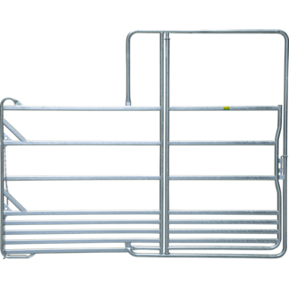 Patura Veiligheidspaneel paarden met poort, lengte 3,60m, hoogte 2,40m, 1 midden steun