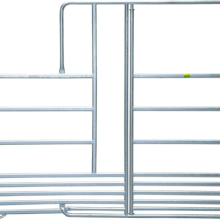 Patura Veiligheidspaneel paarden met poort en voerhek, lengte 3,00m, hoogte 2,40m