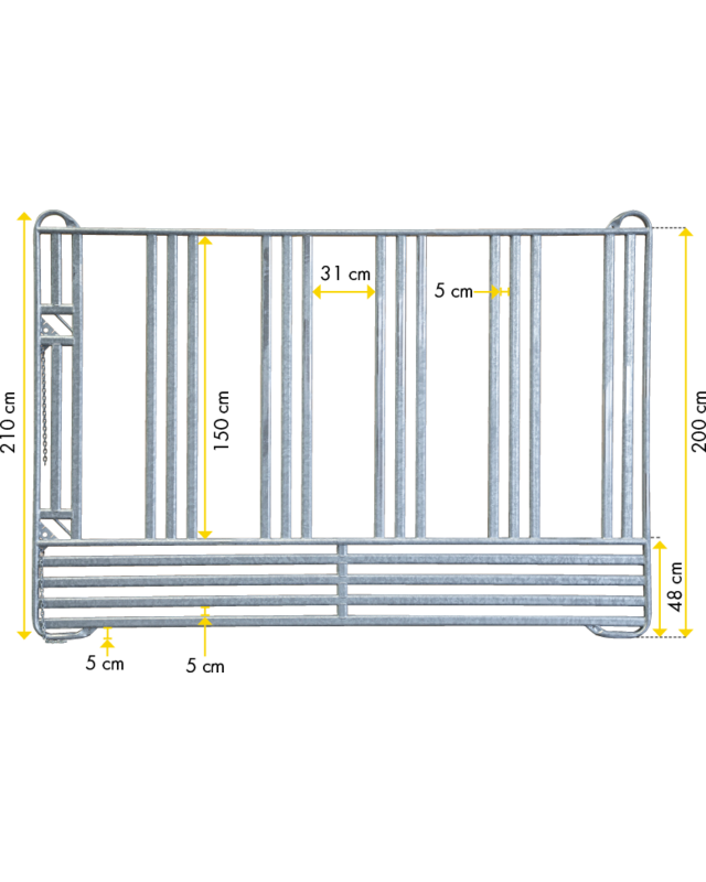 Patura Veiligheidspaneel-paarden voerplaats 3,00 m