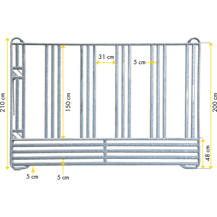 Patura Veiligheidspaneel-paarden voerplaats 3,00 m