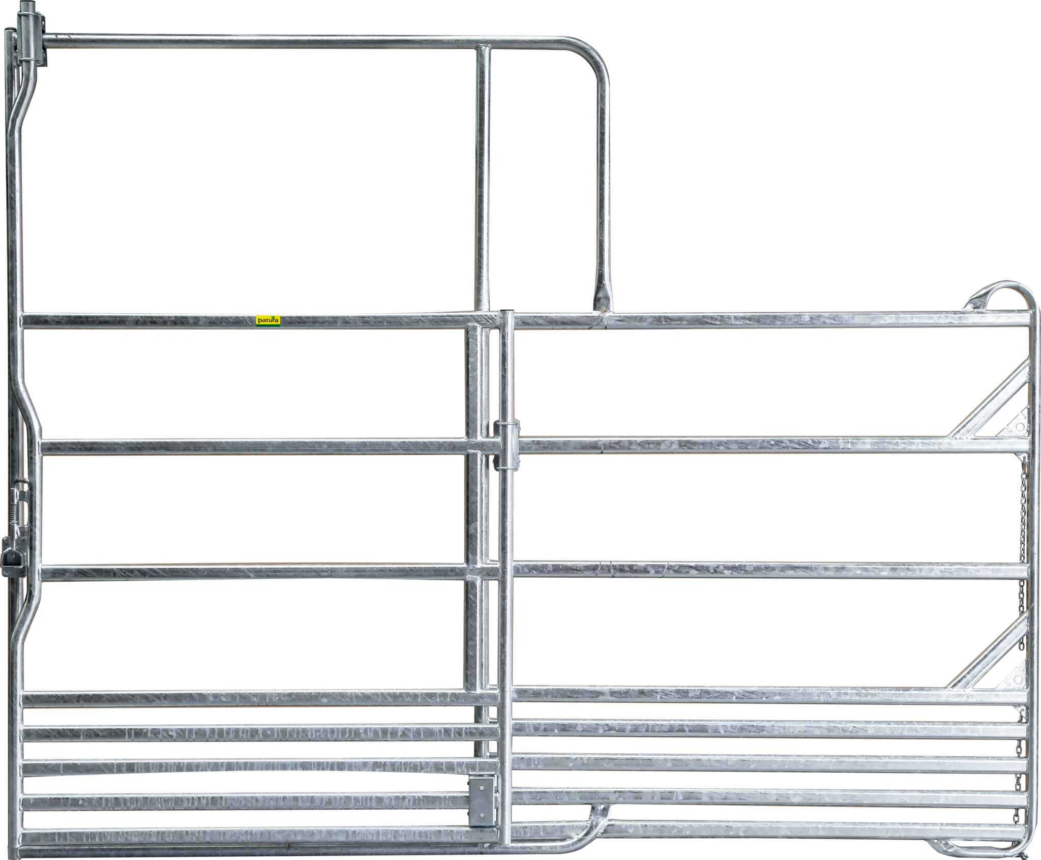 Patura Veiligheidspaneel paarden met schuifpoort, lengte 3,00m, hoogte 2,50m