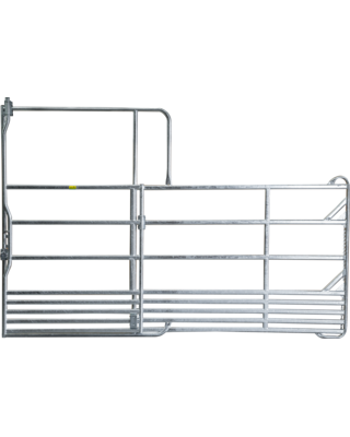 Patura Veiligheidspaneel paarden met schuifpoort, lengte 3,60m, hoogte 2,50m, 1 midden steun