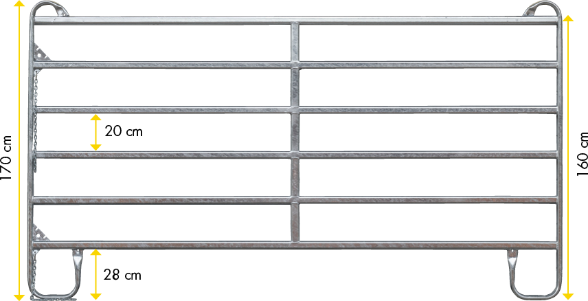 Patura Panel, Compacte 2,40 m Breedte 2,40 m, Hoogte 1,70 m, vz