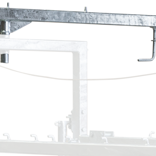 Patura Telescopische zwenkarm incl. flexhouder met gereedschapsbakje, voor klauwbehandelbox standstal en Profi M