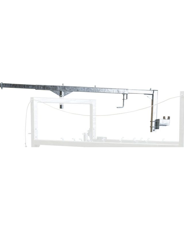 Patura Telescopische kantelbare arm met  Felx buis en gereedschapsschakelaar voor klauwbehandelbox stal en Profi M