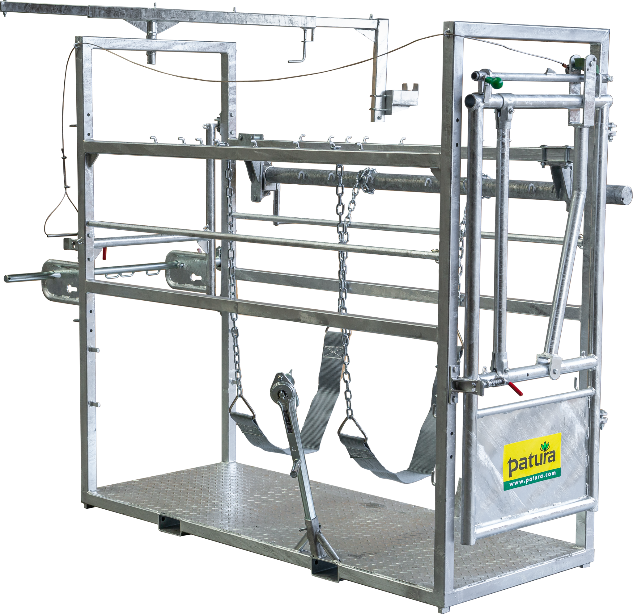 Patura Telescopische kantelbare arm met  Felx buis en gereedschapsschakelaar voor klauwbehandelbox stal en Profi M