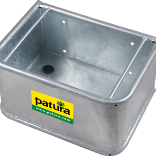 Patura Rechthoekige voerbak, gegalvaniseerd, 28 liter