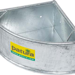 Patura Hoek voerbak, gegalvaniseerd, 30 liter