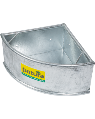Patura Hoek voerbak, gegalvaniseerd, 30 liter