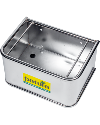 Patura Rechthoekige voerbak, RVS, 28 liter