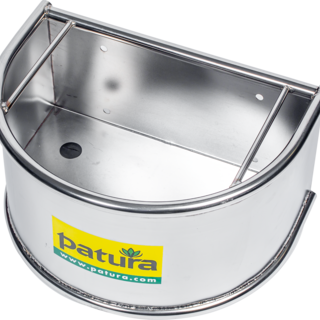 Patura Halfronde voerbak, RVS, 25 liter