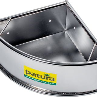 Patura Hoek voerbak, RVS, 30 liter