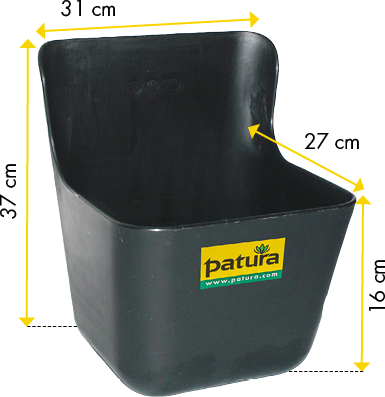 Patura Kunststof voerbak, 11,5 Liter