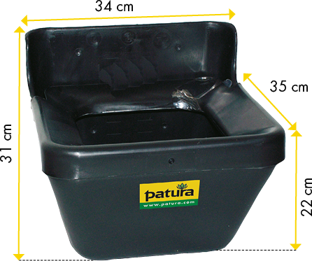 Patura Kunststof voerbak, 16 l