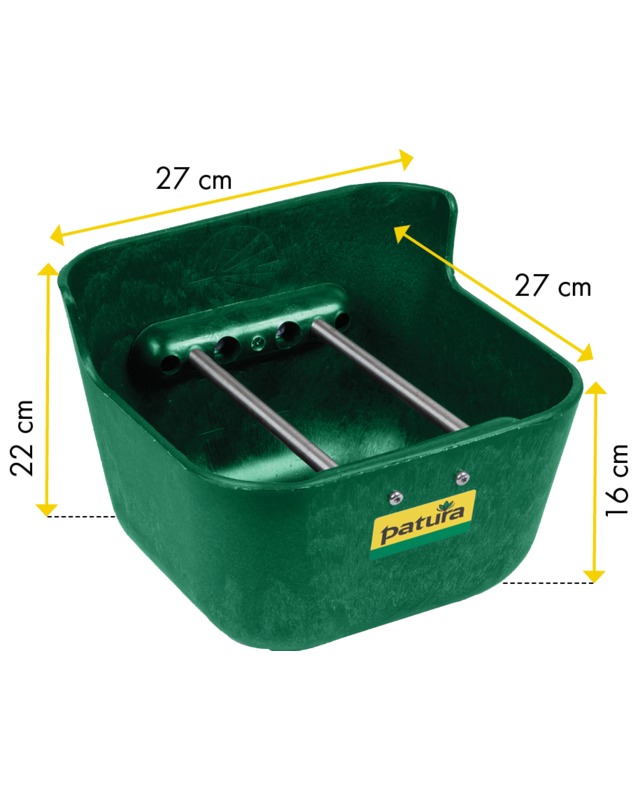 Patura Kunststof voerbak, 7 Liter