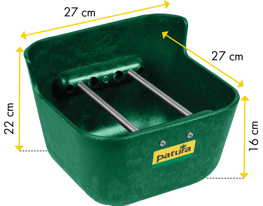 Patura Kunststof voerbak, 7 Liter