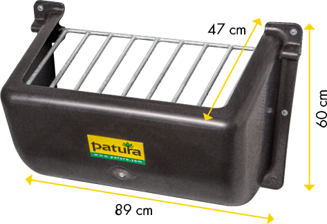 Patura Kunststof hooiruif Slow-Feeder, 140 l voor paarden