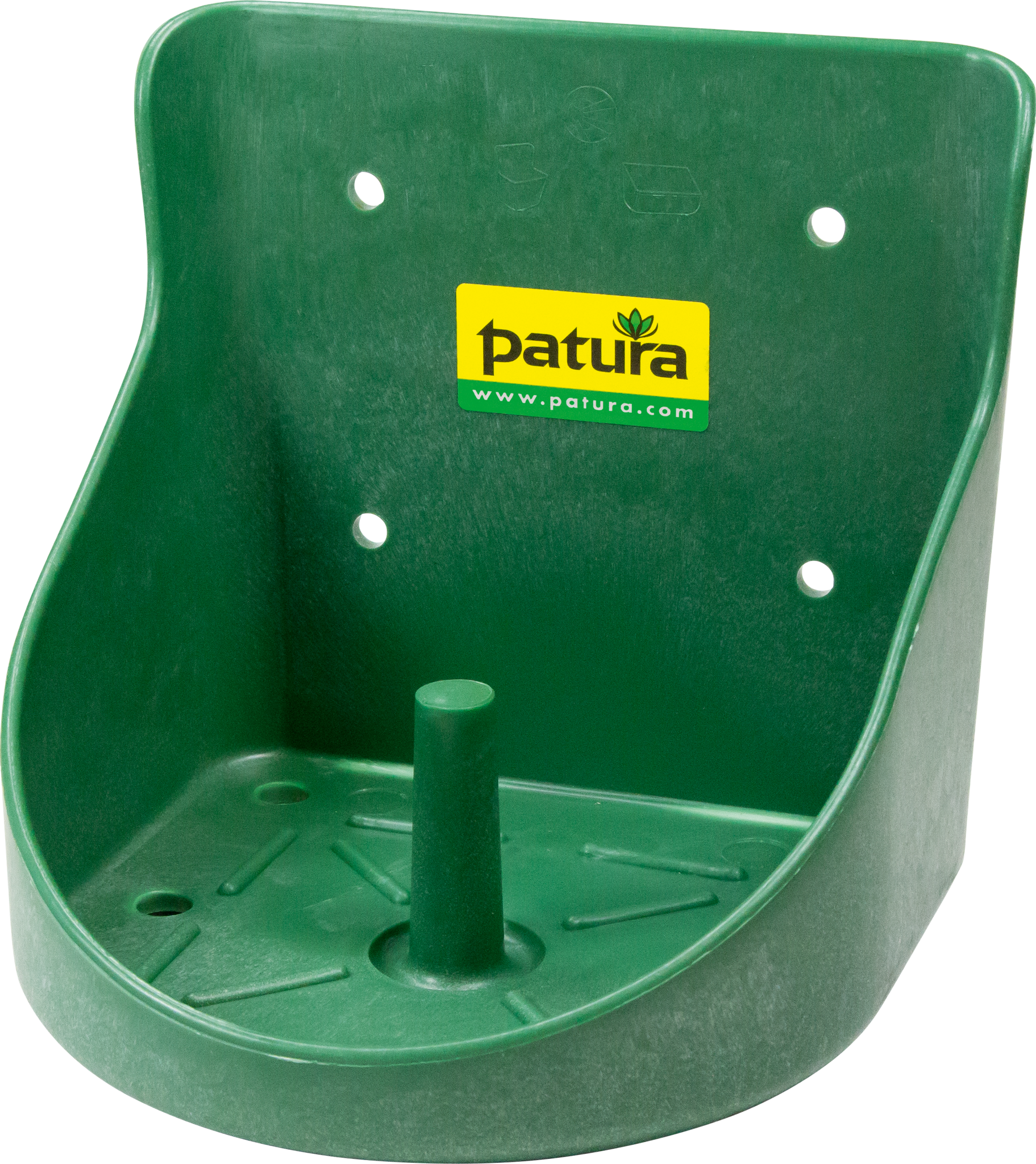 Patura Kunststof liksteenhouder, voor 10 kg steen, rond, groen