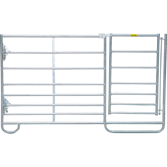 Patura Minipaneel met poort 1,83 m, H = 1,10 m, gegalvaniseerd