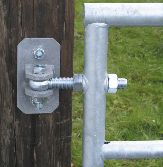 Patura Verstelbaar Weiderasterpoort 90cm, lengte 1,10-1,7m, gegalvaniseerd, incl. montageonderdelen