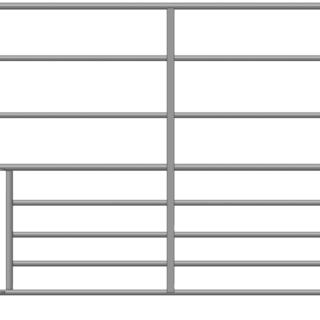 Patura Steekfix hek XL met lammetjes kruipgat, lengte 1,83m, hoogte 1,10m