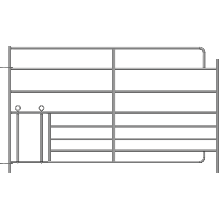 Patura Steekfix hek XL met lammeren kruipgat 8 buizen, B=1,83m