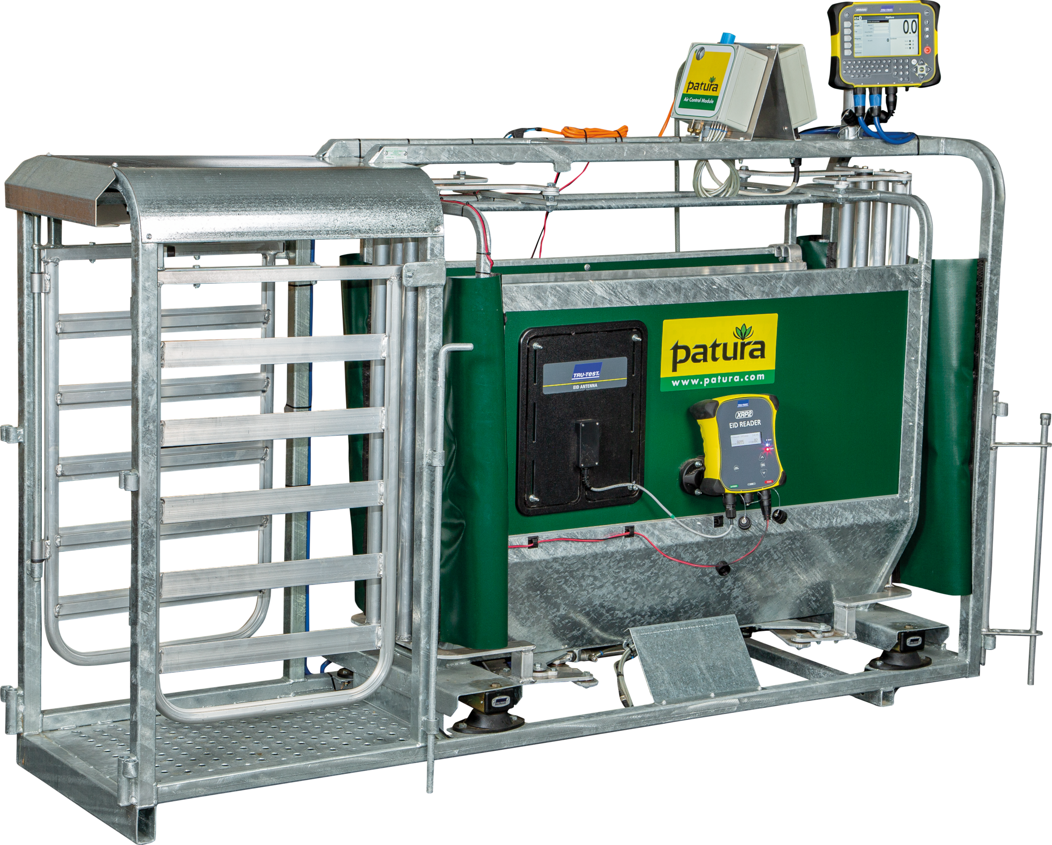 Patura 3-weg weeg en sorteerbox, met persluchtbediening