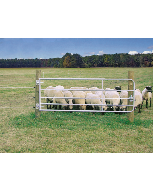 Patura Weiderasterpoort 90cm, lengte 2,00-3,0m gegalvaniseerd, incl. montageonderdelen