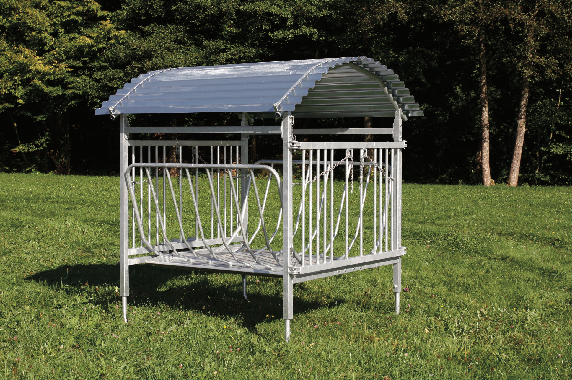 Patura vierkante ruif voor schapen met dak