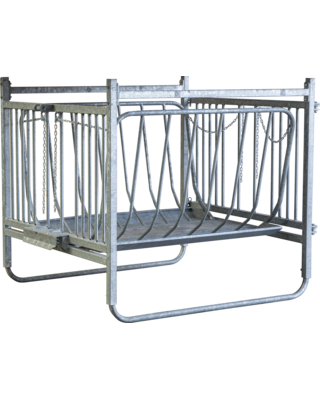 Patura Vierkante ruif voor schapen, zonder dak, ronde balen tot Ø1,40m