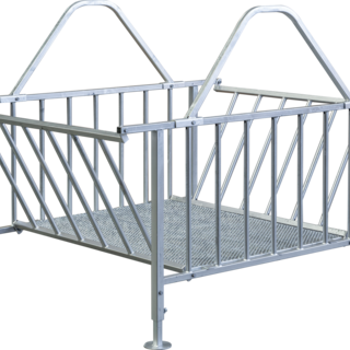 Patura Vierkante ruif standaard, voor schapen , ronde balen tot Ø1,80m