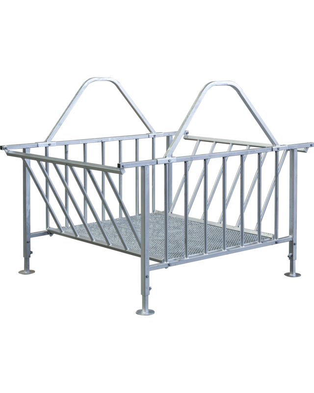 Patura Vierkante ruif standaard, 28 voerplaatse gegalvaniseerd