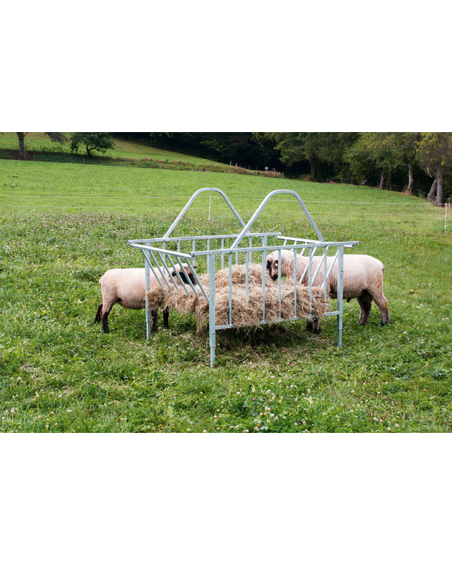 Patura Vierkante ruif standaard, 28 voerplaatse gegalvaniseerd