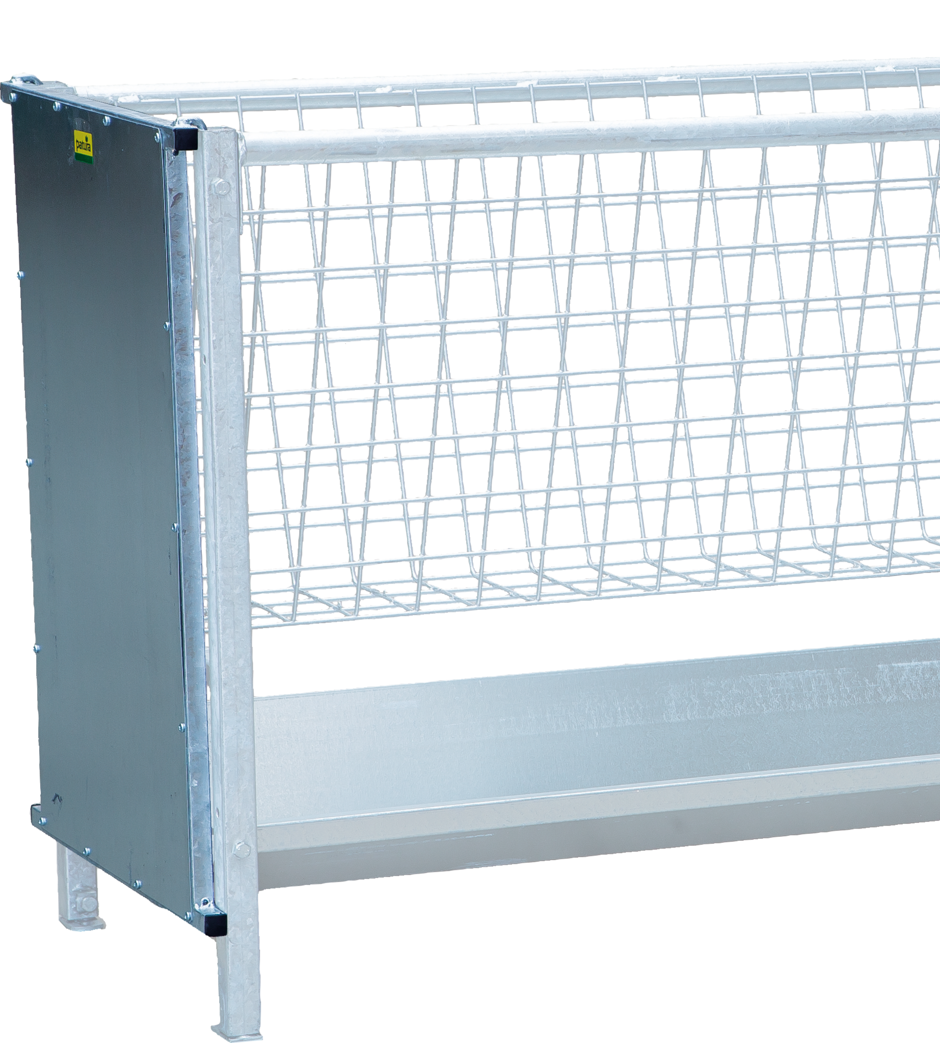 Patura eindstuk voor gang trog om op te hangen verzinkt, voor schapen