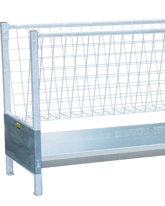 Patura eindstuk voor trog voor gang ruif en gang trog verzinkt, voor schapen