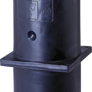 Patura PE-standpijp, geïsoleerd, inbouwhoogte 60cm (+40cm)