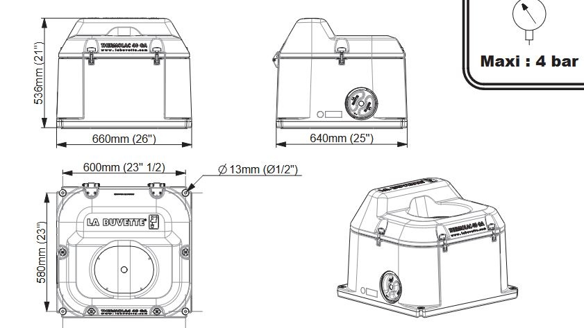 Patura Thermolac 40B, 1 schaal, 40 l.