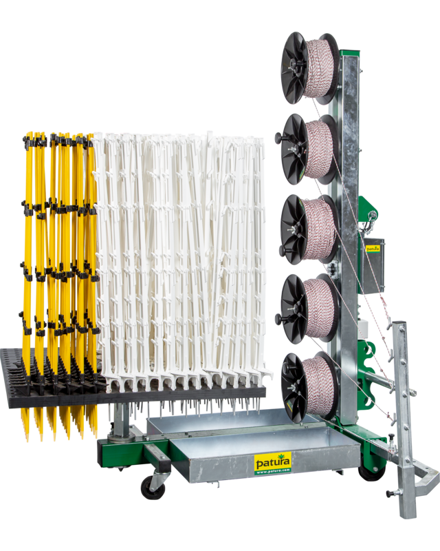 Patura Weideafrasteringsmachine Tornado Master afrasteringen tot 5 rijen