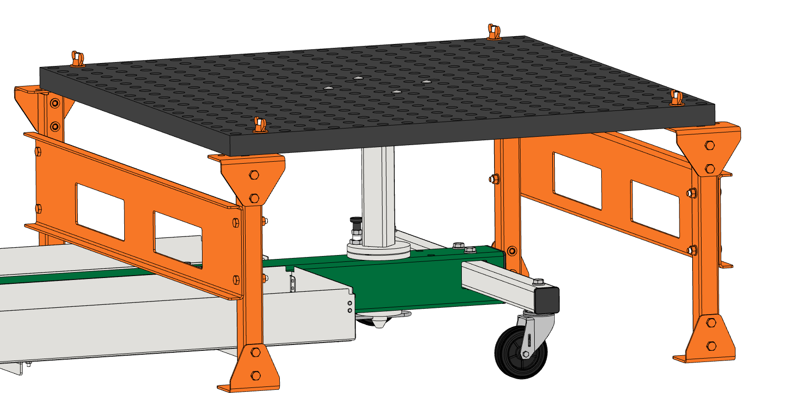 Patura transport- en opslagrek voor stapelmagazijn Tornado Master