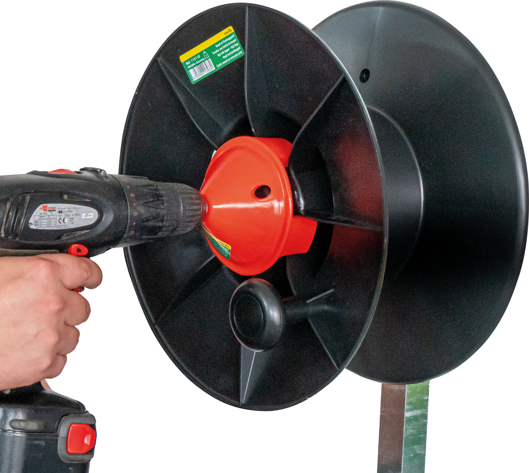 Patura montagepaal compact, voor max. 3 haspels (ref. 115111)