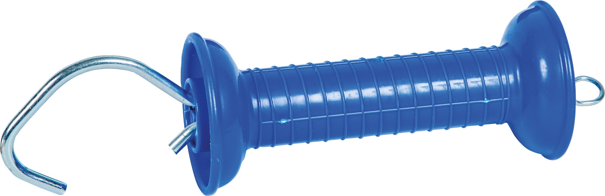 Patura Poortgreep met trekveer en haak blauw