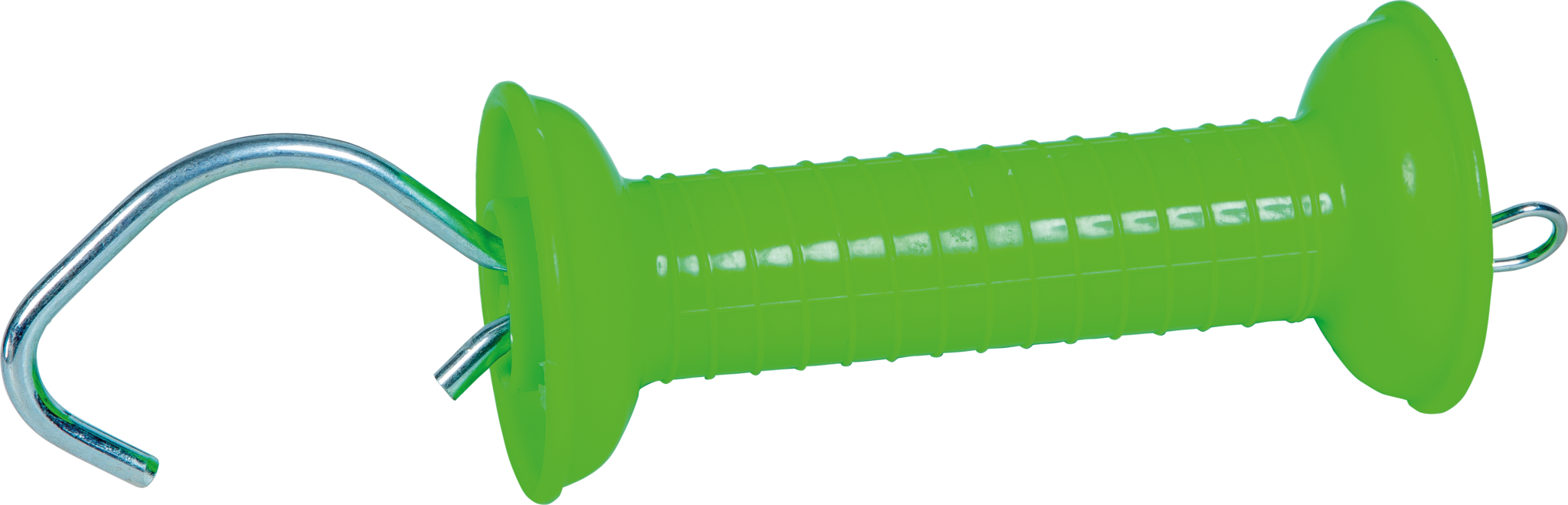 Patura Poortgreep met trekveer en haak neon groen