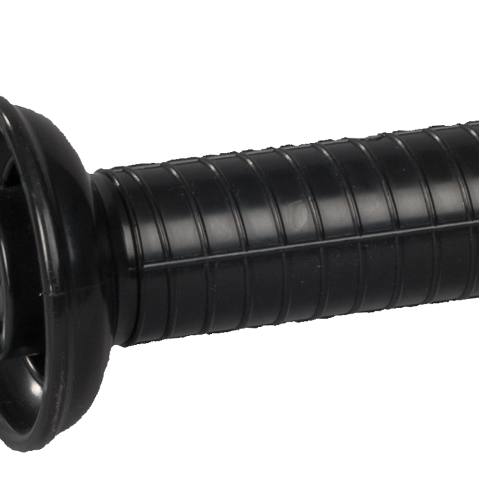 Patura Poortgreep met oog, met trekveer, zwart